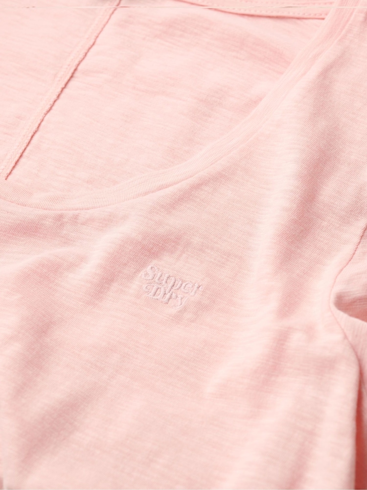 Superdry Pink Studios Scoop Neck Slim Fit T-Shirt - Image 4 of 4