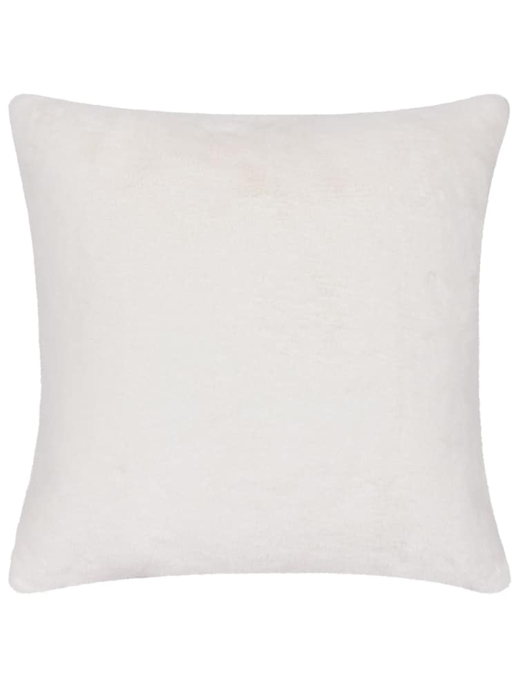 heya home Olive Cozee Check Faux Fur Cushion - Image 4 of 5