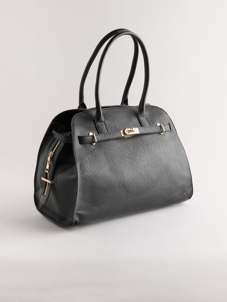 Black Large Tote Bag - Image 1 of 8
