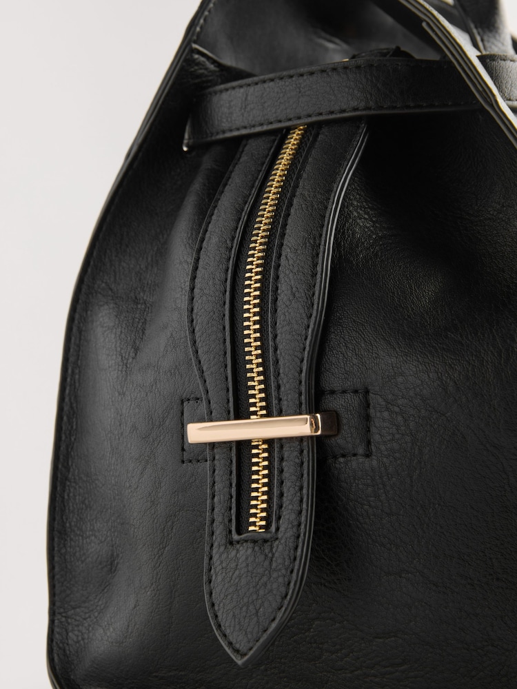 Black Large Tote Bag - Image 5 of 8