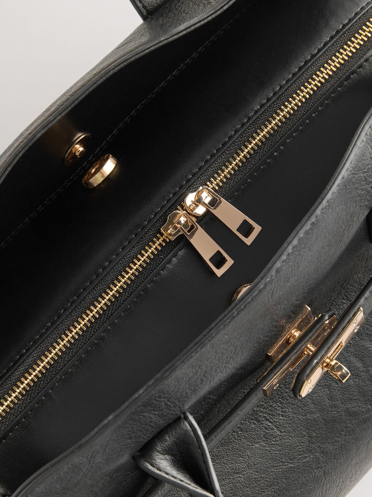 Black Large Tote Bag - Image 6 of 8