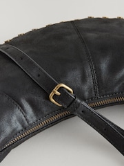 Black Studded Cross-Body Bag - Image 7 of 8