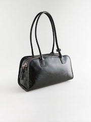 Black Belted Shoulder Bag - Image 2 of 6