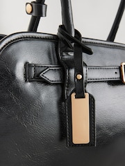 Black Belted Shoulder Bag - Image 5 of 6