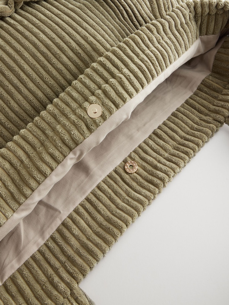 Khaki Green Cord Shopper Bag - Image 6 of 6