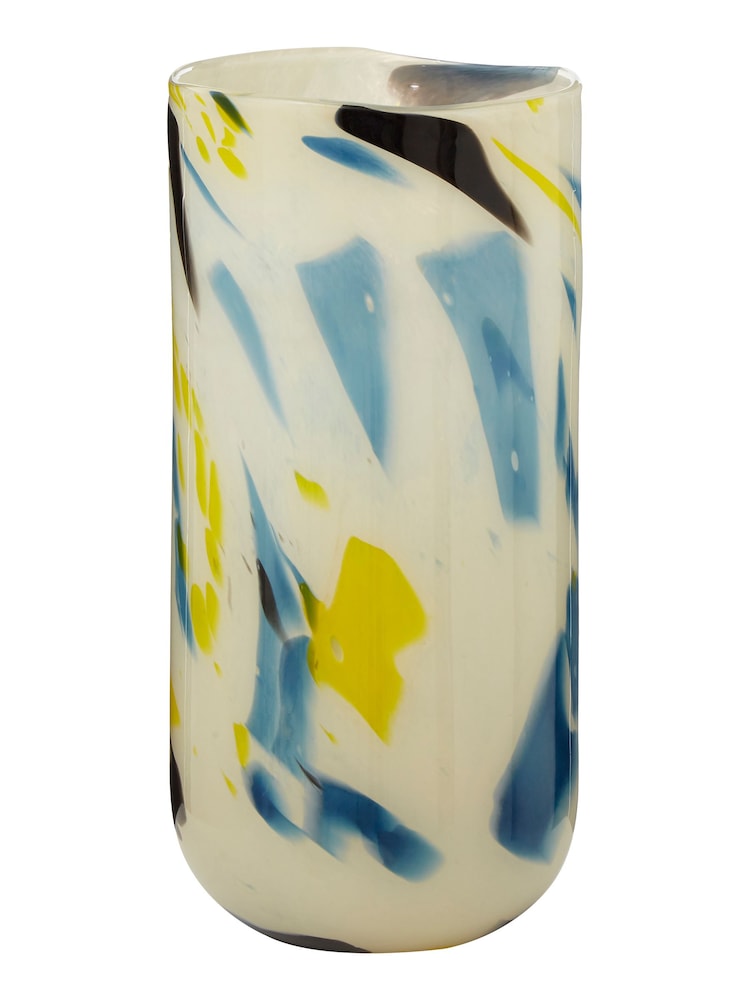 Fifty Five South Yellow Large Carra Glass Vase - Image 2 of 4