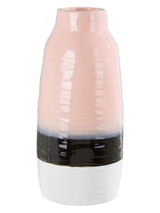 Interiors by Premier Pink Caldera Tie Dye Effect Stoneware Vase - Image 3 of 5