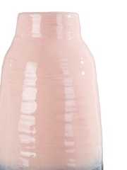 Interiors by Premier Pink Caldera Tie Dye Effect Stoneware Vase - Image 4 of 5