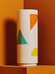 Interiors by Premier Cream Jada Large Abstract Multicoloured Vase - Image 2 of 6