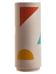 Interiors by Premier Cream Jada Large Abstract Multicoloured Vase - Image 5 of 6