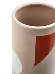 Interiors by Premier Cream Jada Large Abstract Multicoloured Vase - Image 6 of 6