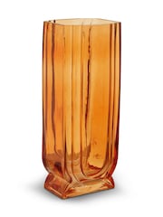 Fifty Five South Orange Edan Large Glass Vase - Image 4 of 6