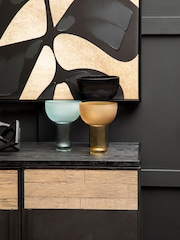 Fifty Five South Blue Large Esma Glass Vase - Image 1 of 6