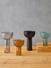 Fifty Five South Blue Large Esma Glass Vase - Image 2 of 6
