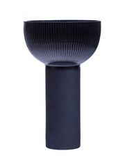 Fifty Five South Blue Large Esma Glass Vase - Image 4 of 6