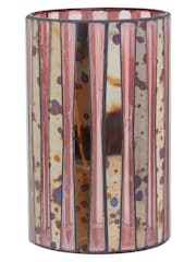 Fifty Five South Pink Gaia Mosaic Glass Candle Holder - Image 1 of 5