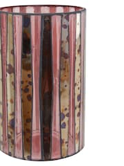 Fifty Five South Pink Gaia Mosaic Glass Candle Holder - Image 3 of 5