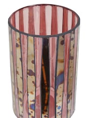 Fifty Five South Pink Gaia Mosaic Glass Candle Holder - Image 5 of 5
