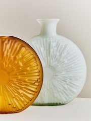 Fifty Five South White Hadia Sunburst Cut Glass Vase - Image 2 of 5