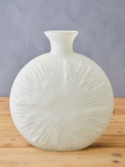 Fifty Five South White Hadia Sunburst Cut Glass Vase - Image 5 of 5