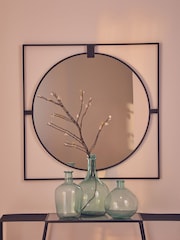 Interiors by Premier Blue Bexley Ombre Round Glass Vase - Image 3 of 6