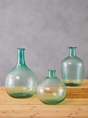 Interiors by Premier Blue Bexley Ombre Round Glass Vase - Image 5 of 6