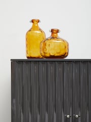 Fifty Five South Amber Huda Tall Glass Bottle Vase - Image 1 of 6