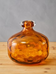 Fifty Five South Amber Huda Tall Glass Bottle Vase - Image 3 of 6