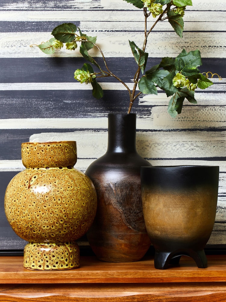 Interiors by Premier Brown Large Yakira Speckled Ceramic Vase - Image 6 of 6 Interiors by Premier Brown Large Yakira Speckled Ceramic Vase - Image 6 of 6
