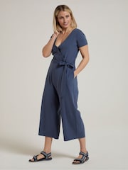 Mountain Warehouse Blue Womens Santorini Wrap Jumpsuit - Image 4 of 10