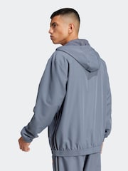 adidas Grey Tiro 25 Essentials Woven Hoodie - Image 2 of 6