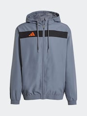 adidas Grey Tiro 25 Essentials Woven Hoodie - Image 6 of 6
