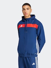 adidas Blue Tiro 25 Essentials Woven Hoodie - Image 1 of 7