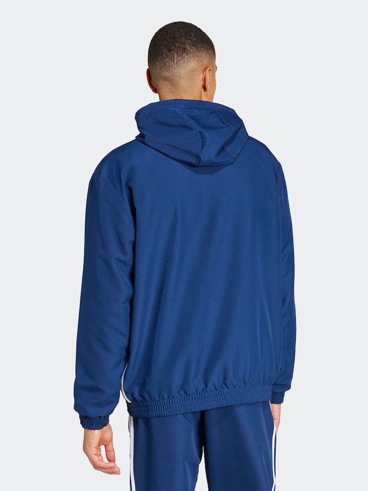 adidas Blue Tiro 25 Essentials Woven Hoodie - Image 2 of 7