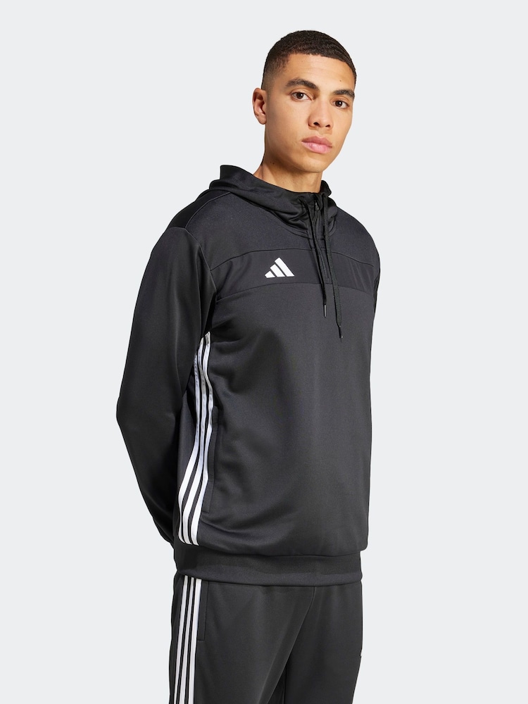 adidas Black Tiro 25 Essentials Sweat Hoodie - Image 3 of 7