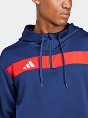 adidas Blue Tiro 25 Essentials Sweat Hoodie - Image 5 of 7