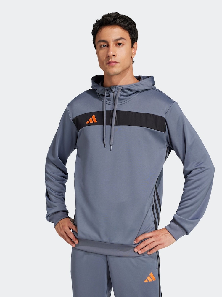 adidas Grey Tiro 25 Essentials Sweat Hoodie - Image 1 of 6