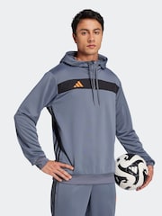 adidas Grey Tiro 25 Essentials Sweat Hoodie - Image 3 of 6