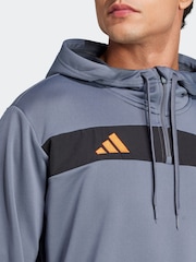 adidas Grey Tiro 25 Essentials Sweat Hoodie - Image 4 of 6