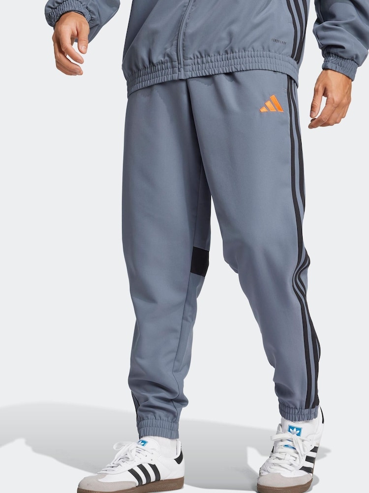 adidas Grey Tiro 25 Essentials Woven Tracksuit Joggers - Image 1 of 8