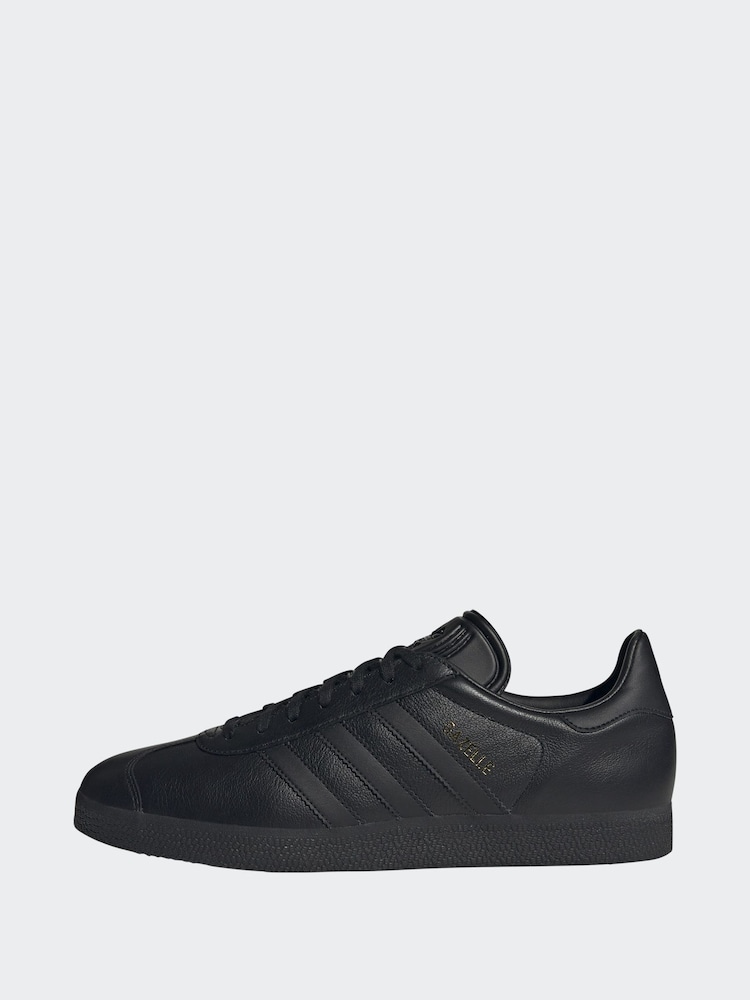 adidas Originals Black/Black Gazelle Trainers - Image 6 of 12