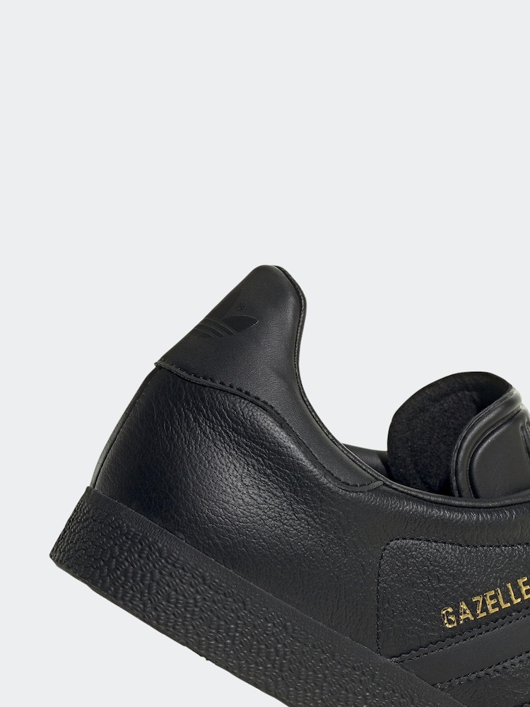 adidas Originals Black/Black Gazelle Trainers - Image 7 of 12