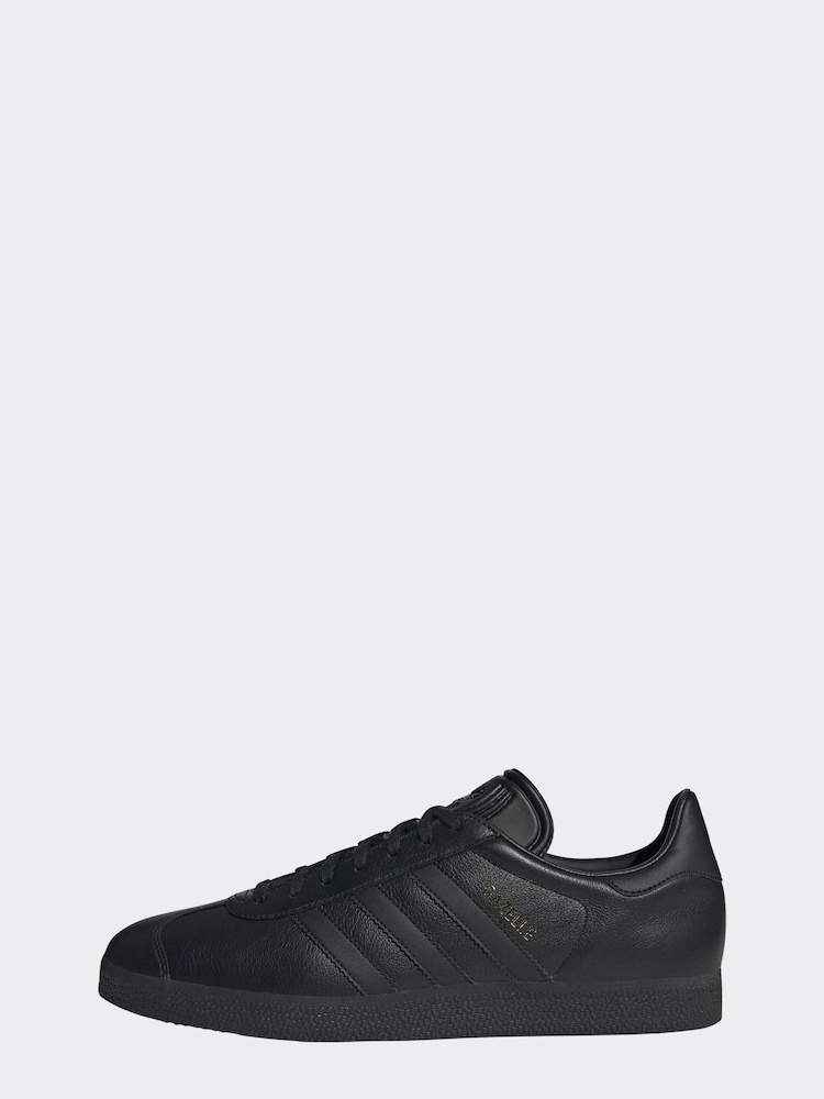 adidas Originals Black/Black Gazelle Trainers - Image 11 of 12