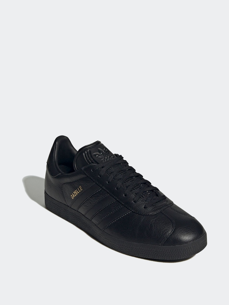 adidas Originals Black/Black Gazelle Trainers - Image 2 of 12