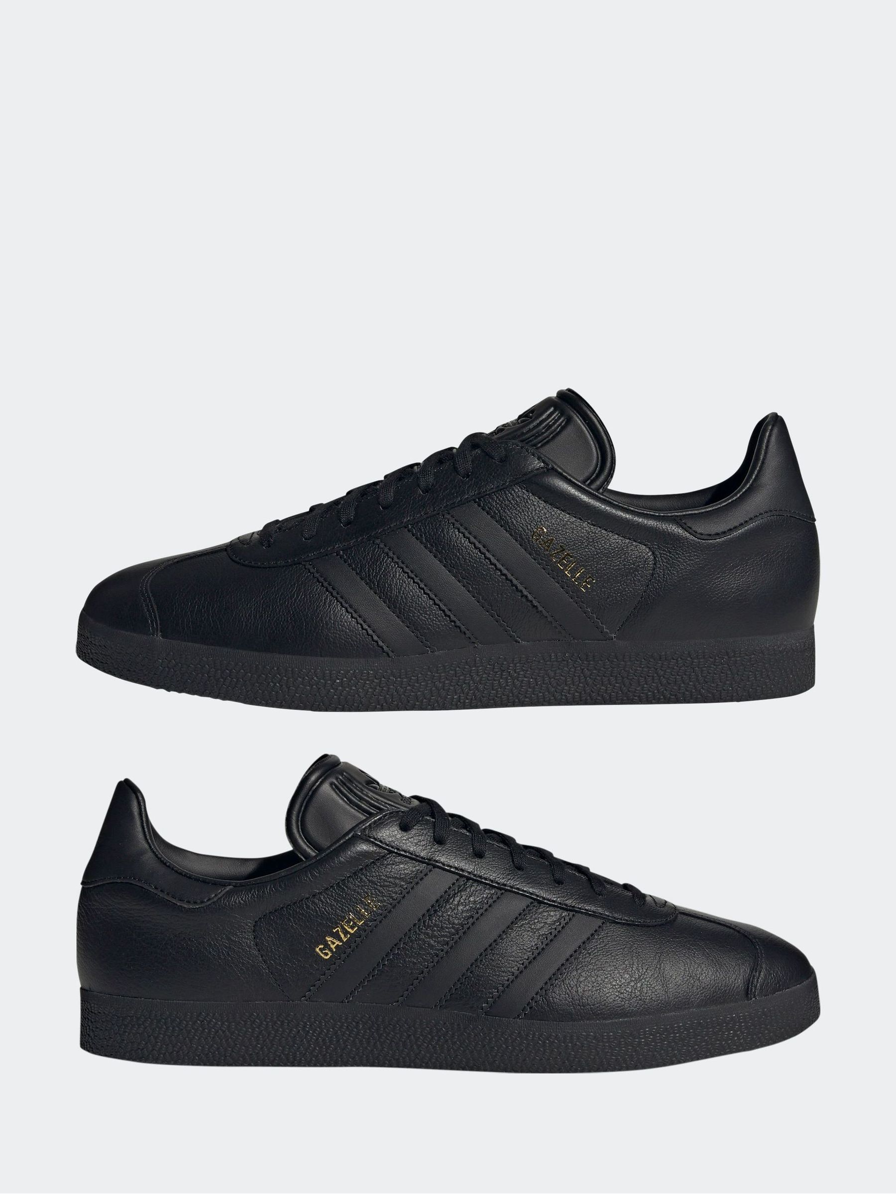 Buy adidas Originals Black/Black Gazelle Trainers from Next