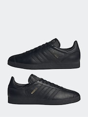 adidas Originals Black/Black Gazelle Trainers - Image 3 of 12