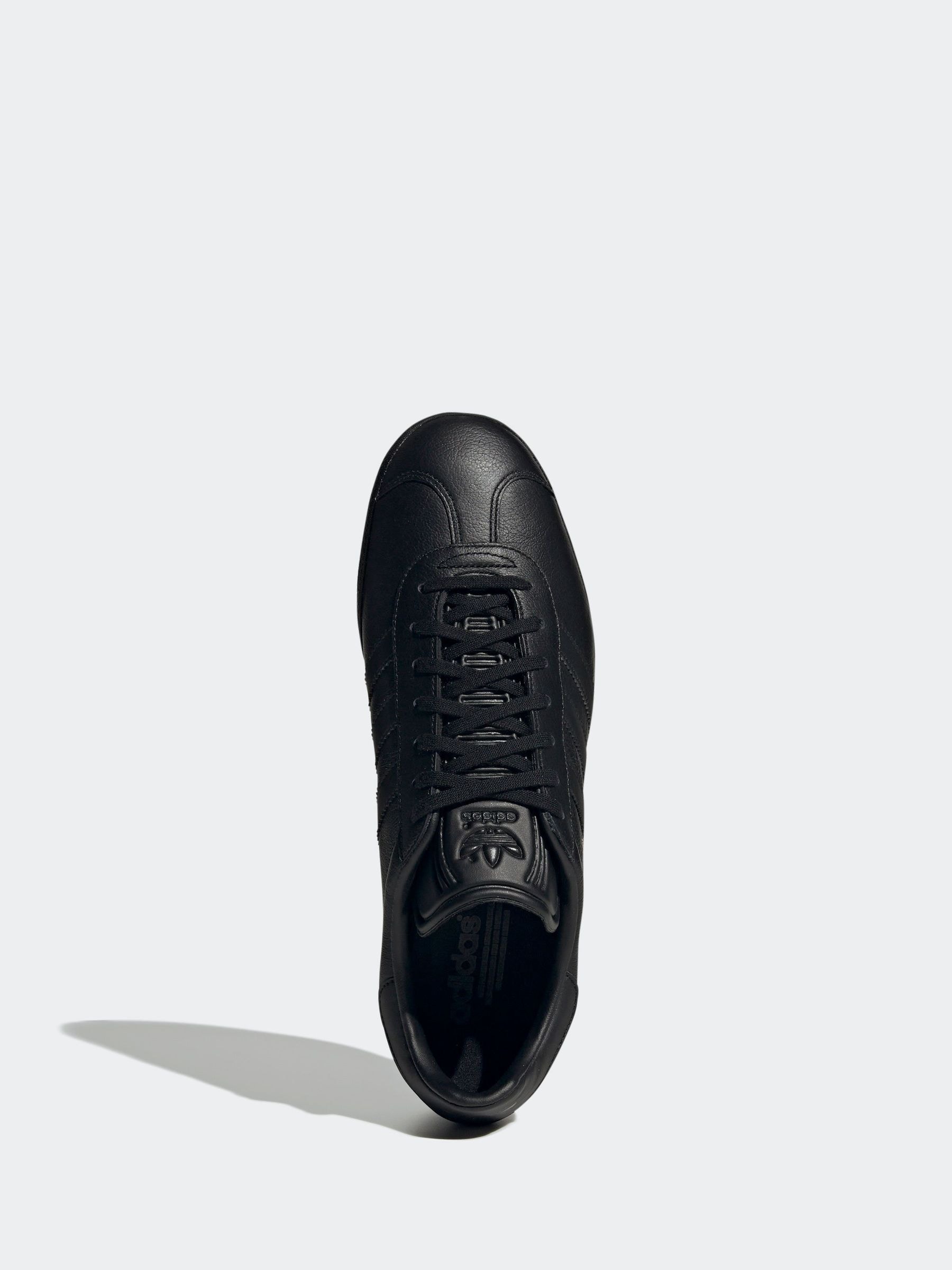all black leather gazelles mens