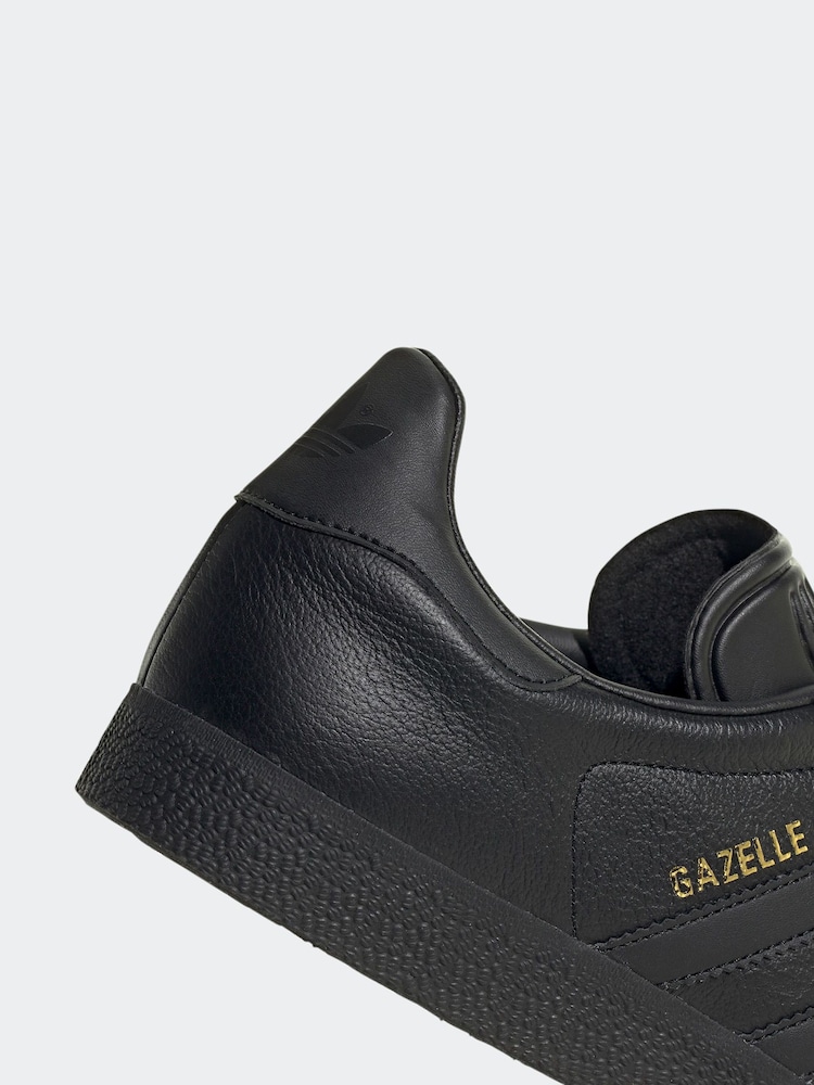 adidas Originals Black/Black Gazelle Trainers - Image 4 of 12