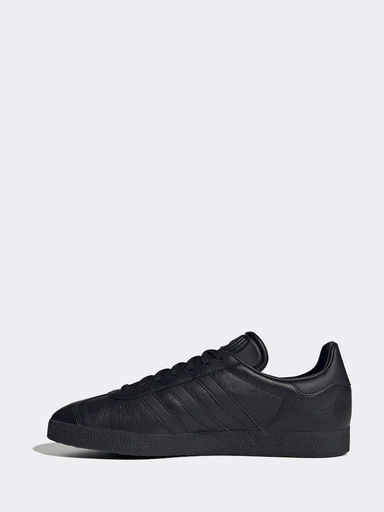 adidas Originals Black/Black Gazelle Trainers - Image 5 of 12
