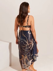 Seaspray Navy Laguna Shell Pareo Cover-Up - Image 2 of 6